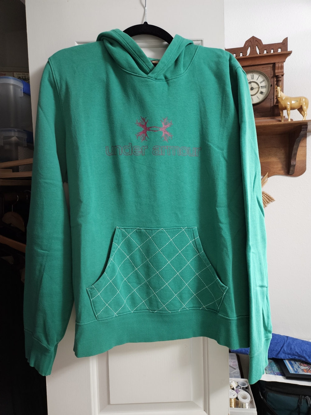 Under Armour Women's Green Hooded Sweatshirt